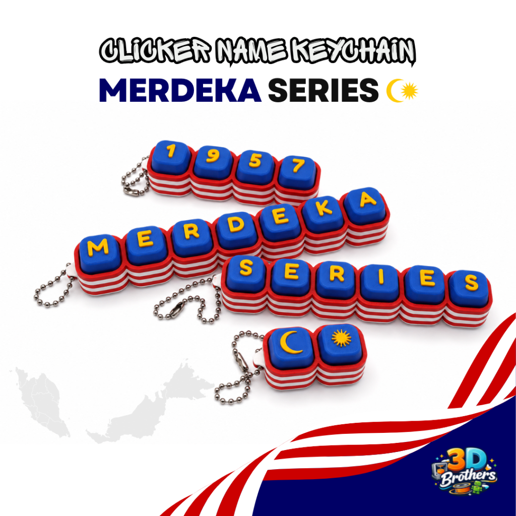 Clicker Keychain Keychain - Merdeka Series